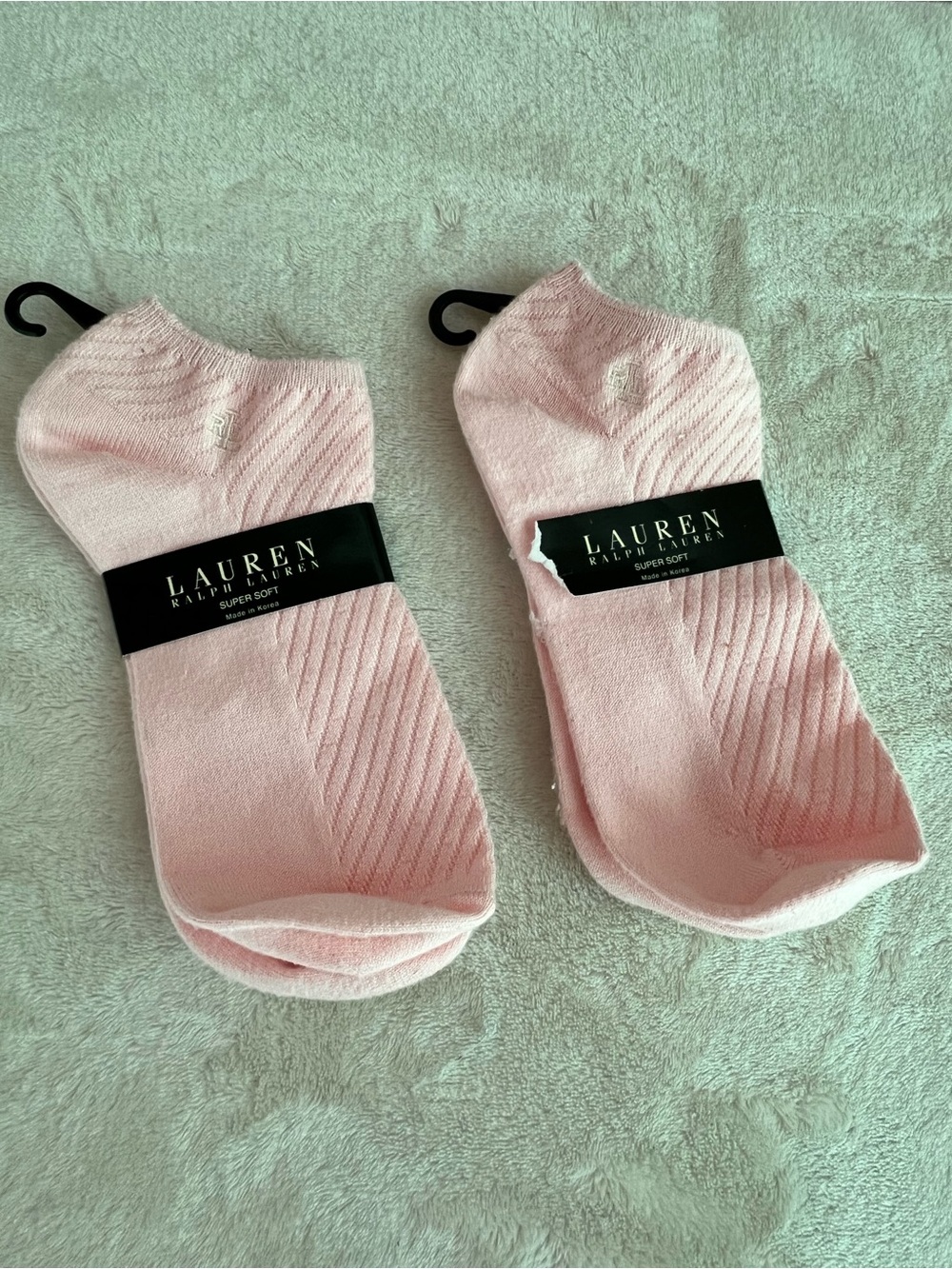 Lauren Ralph Lauren Women’s Lightweight Pink Ankle Socks - 2 Packs Sock sz 9-11